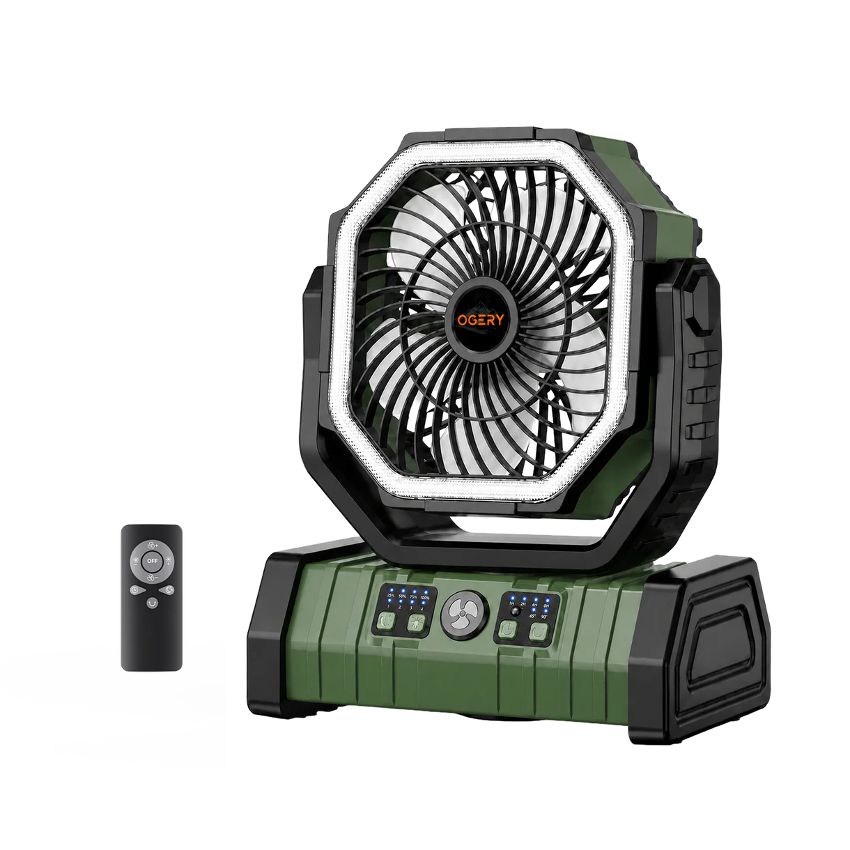 AirHaven Portable Fan with LED Light and Remote Control